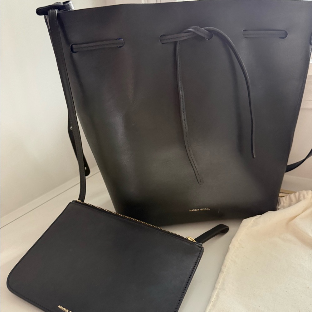 Mansur Gavriel Black Shoulder Bag Timeless Design